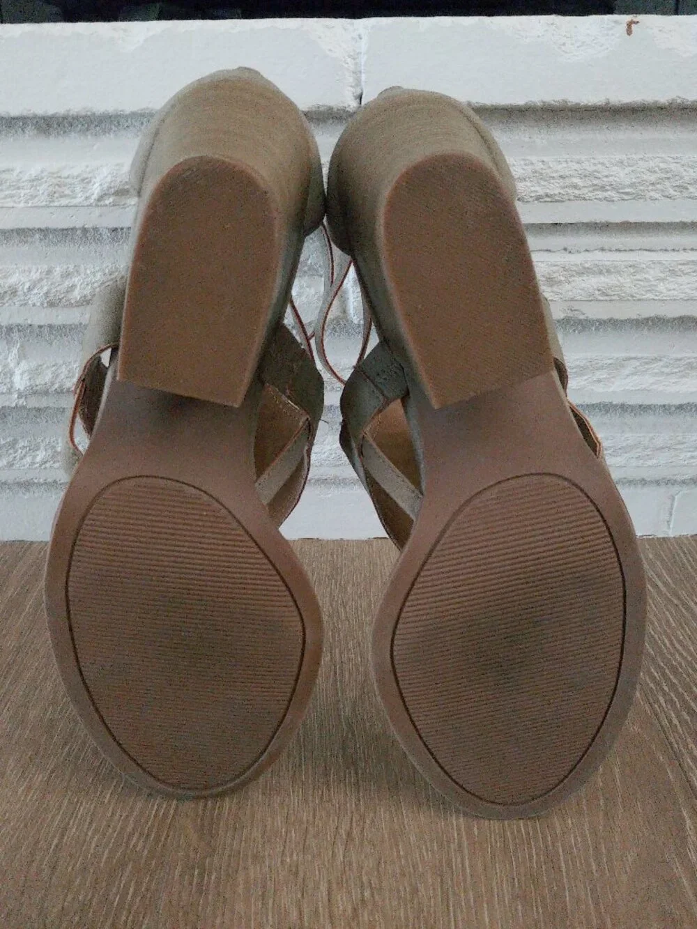 Maurices Elsy Tan Strappy Block Heel Boho Sandals